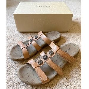 TAOS Footwear Womens Sandals Leather PRIZE 3 in Nude Size 11 NWOT